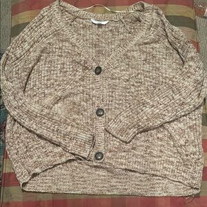 Women's Beige Cardigan Sweater